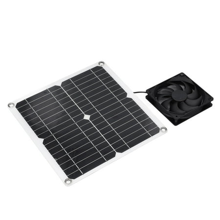 

Solar Panel Fan Kit Solar Powered Fan Lightweight Portable With Mobile Phone Charging For Fishing