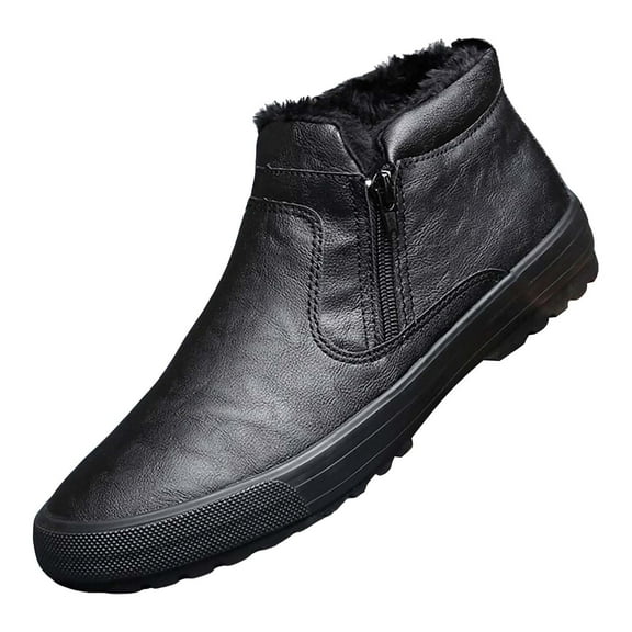 NOKIO Men'S Snow Boots Men'S High Top Snow Boots Fashion Casual Trainers Breathable Flat Casual Shoes Winter Padded Warm Men'S Boots Men'S Cold Weather Snow Boots