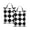 2PCS, variant on Marble Check Diagonal Black White Travel Dirty Laundry Bag 2PCS , Portable Hanging Storage Bag for Gym Camping Beach Business Trips