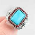 thumbnail image 2 of HOOUN 925 Silver Rings Women Turkish Handmade Ring Wedding Party Jewelry Size 6-10-#20-7, 2 of 4