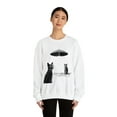 thumbnail image 3 of Cats with a UFO Unisex Heavy Blend™ Crewneck Sweatshirt, 3 of 7