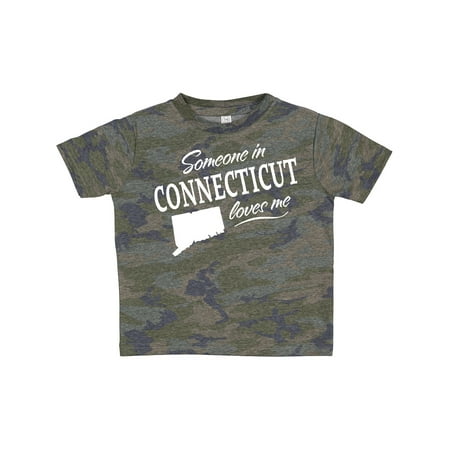 

Inktastic Someone in Connecticut Loves Me Gift Toddler Boy or Toddler Girl T-Shirt