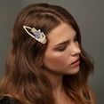 thumbnail image 2 of Unique Bargains 1 Pc Hair Clip Starfish Hair Clips Gold Tone Blue, 2 of 5