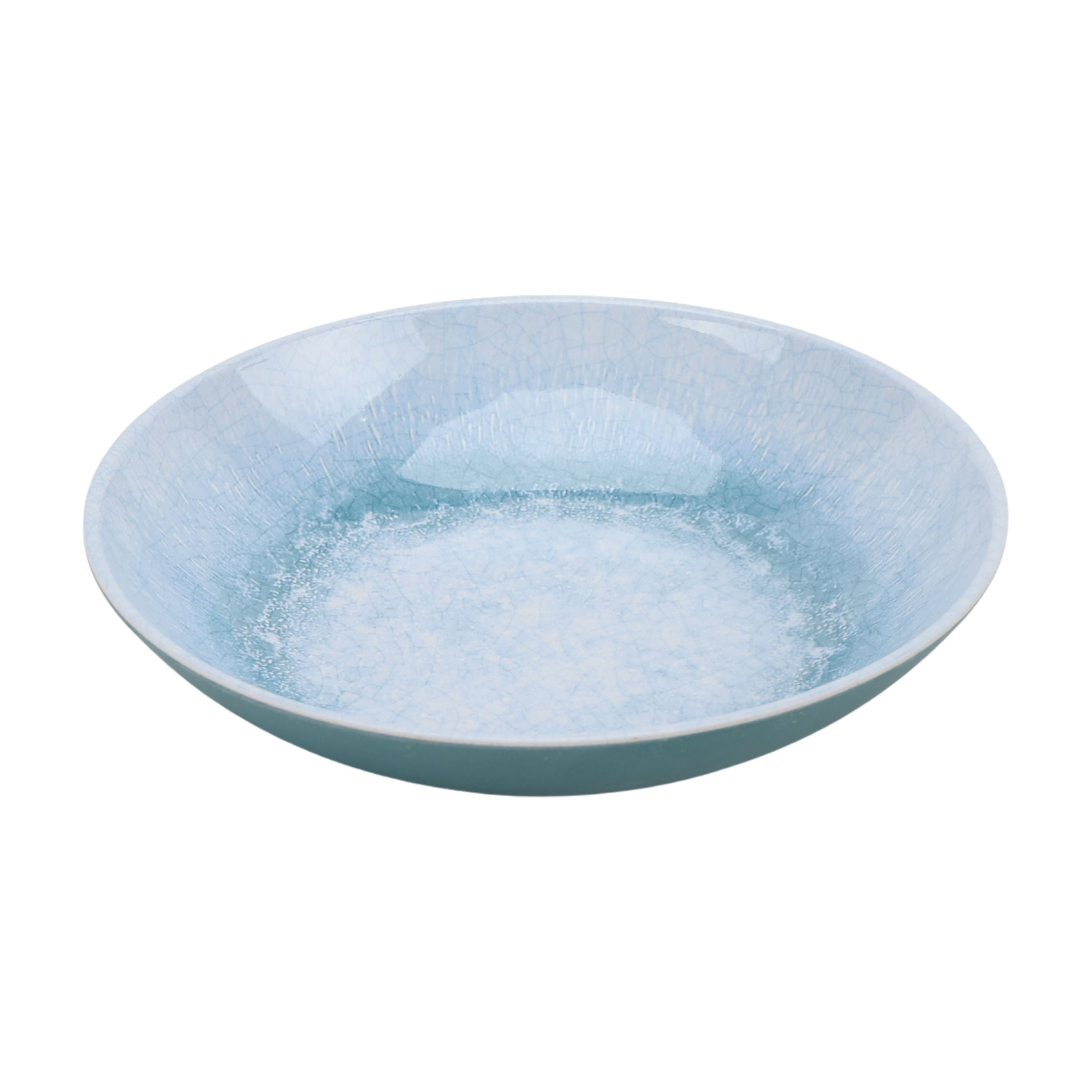 (2 pack) Better Homes & Gardens 4-Pack Reactive Dinner Bowls, Blue