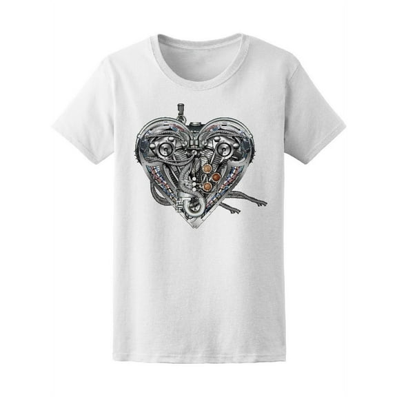 Cool Sci-Fi Heart T-Shirt Men -Image by Shutterstock, Male 3X-Large