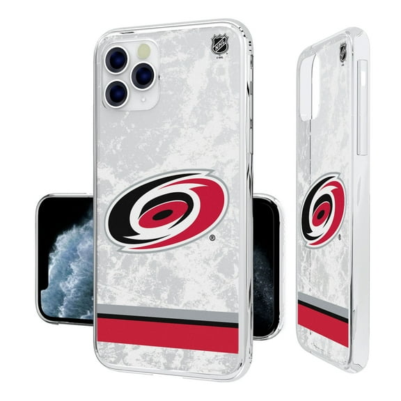 Carolina Hurricanes iPhone Stripe Clear Ice Case