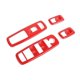 thumbnail image 1 of 4Pcs Red Car Inner Window Lift Trim Switch Panel Cover for RAM 2010-2017/Charger Durango 2011-2021, 1 of 5