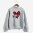 thumbnail image 4 of Baqcunre Crewneck Sweatshirts Women's Warm Sweatshirt Long Sleeve O Neck Soft Love Heart Printed Shirt(Grey S-XXL),Womens Sweatshirt Womens Tops Valentine'S Day Shirts For Women, 4 of 4