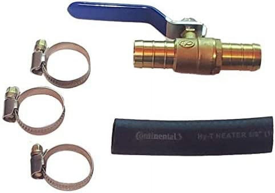 MUZZYS Ram A/C HACK KIT Fits Ram 2019-2025 1500 2500 3500 Trucks with Weak/Warm Air Conditioning from Factory, Heater Core Blend Door By-Pass Mod Fix, W/Clamps  Shut Off Valve, Gas & Diesel
