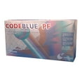 thumbnail image 3 of CodeBlue PF Latex Exam Gloves - Extended Cuff Length, Fully Textured Medical Glove, Powder-Free Comfort - Medium, Blue, 50 Count, 1 Box, 3 of 4