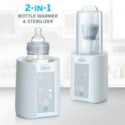 Chicco Digital Bottle Warmer & Sterilizer for Breast Milk, Formula, and Baby Food - White, New