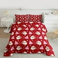 thumbnail image 2 of Homewish Teens Kids Children Christmas Santa Claus Bedding Comforter Set 2pcs,Happy Xmas Tree Twin Comforter Sets Microfiber,Happy New Year Breathable Bedding Set,Ultra Soft Home Decor,Reversible, 2 of 8