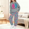 thumbnail image 6 of Kiijoy Girls' Hoodie and Jogger Pants Set Hooded Sweatshirt Sweatpants Tracksuit, Sizes 6-7, 6 of 6