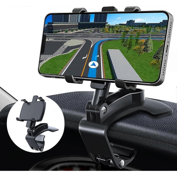 Mobile phone holder car, mobile phone car holder, 360 degree rotatable adjustable car mobile phone holder for 3 to 7 inch smartphones.