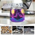 thumbnail image 6 of Yayeee Ashtray with Lid for Cigarette Smokeless Stainless Steel Home Ash Holder, Purple Neon Road, 6 of 7