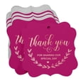 thumbnail image 3 of Inkdotpot Pack Of 50 Thank You For Sharing Our Special Day Bridal Shower-Baby Shower-Retirement-Wedding-Birthday Paper Tags DIY Craft Bracket Shape Real Rose Gold Foil Hang Tags, 3 of 7