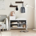 thumbnail image 5 of Miekor Furniture Wooden shoe storage stool with drawers - white W4US0397, 5 of 9