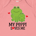 thumbnail image 4 of Inktastic My Poppi Loves Me Grandson Frog Boys Baby Bodysuit, 4 of 5