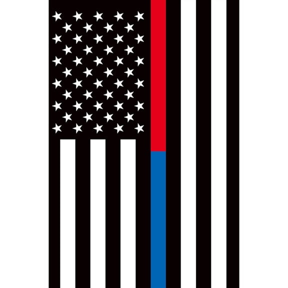 Briarwood Lane Everyday Garden Flag 12x18 For Outdoor Thin Blue & Red Line Garden Flag Flags For Outside