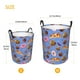 thumbnail image 3 of Fotbe Fastfoods Cesto de Ropa con Asas, Cesto Impermeable de Gran Capacidad, Bolsa de Lavado para Dormitorio, Cesto de Ropa con Ruedas y Asas-Small, 3 of 6