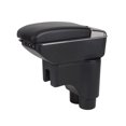 thumbnail image 2 of Caja de Reposabrazos de Coche de Doble Capa, 7 Puertos USB, Elegante, Espacioso, Tamaño de Almacenamiento, para Automóviles, para Perodua 17-18, Fácil Línea negro Soledad Cojín del reposabrazos del coche, 2 of 7
