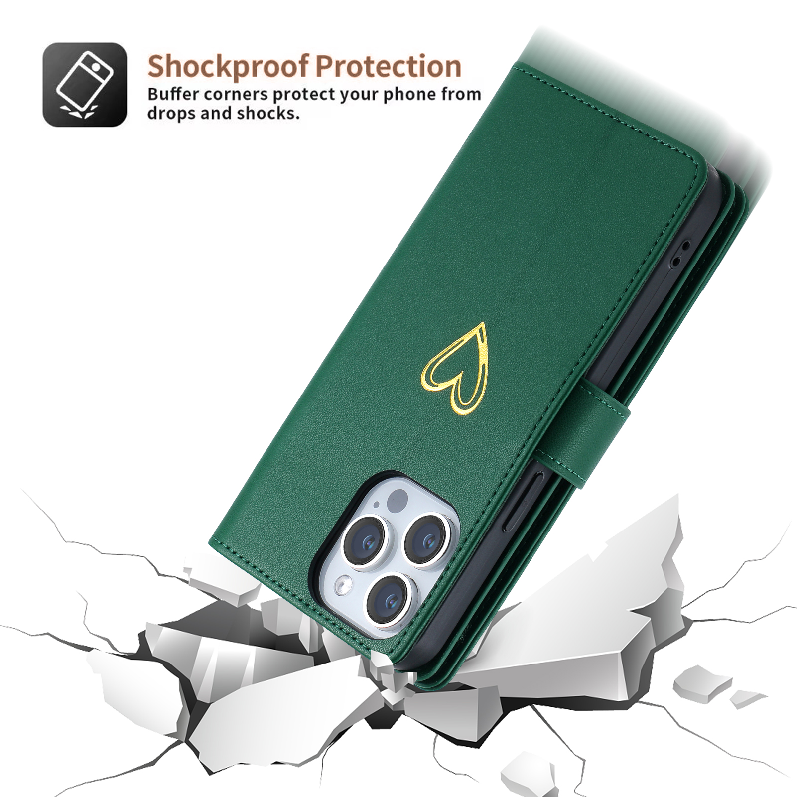 Case for Samsung Galaxy A12 5G Wallet phone case with zipper pocket, wrist strap, flip cover and built-in card slots.