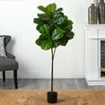 thumbnail image 4 of Nearly Natural 54" Fiddle Leaf Artificial Tree (Real Touch), 4 of 4