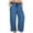 *Blue, variant on VBVC Women's Plus Drawstring Wide Leg Pants,Baggy Breathable Yoga Trousers For Women,Ladies Summer Strethchy Comfy Sweatpants with Pockets,Army Green,XL-5XL