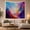 Abstract City, variant on Abstract Urban Cityscape with Radiant Light Burst, Energetic Digital Art for Modern Art Lovers, Vibrant Wall Decor, Housewarming Gift, Tapestry Wall Hanging for Living Room and Bedroom