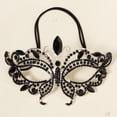 thumbnail image 4 of Elegant Masquerade Party Blindfold Face Accessory for Women with Rhinestone Design, 4 of 6