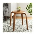 thumbnail image 3 of Safavieh Luella Stackable Stool Furn Accent Stools, Walnut, 1' X 1', Square, 3 of 3