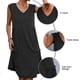 thumbnail image 4 of Vestido corto sin mangas con cuello en V, vestido informal sin mangas, vestido sin mangas con cuello en V, eficiencia óptima, 4 of 5