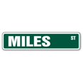 thumbnail image 1 of SignMission SS-624-MILES 6 x 24 in. Childrens Name Room Street Sign - Miles, 1 of 1