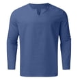 thumbnail image 5 of MSJUHEG Mens Sweatpants Long Sleeve Shirts For Men Men Pieces Set Henley Shirt Long Sleeve And Casual Beach Pants Summer Yoga Outfits Lounge Sets For Women Blue L, 5 of 9
