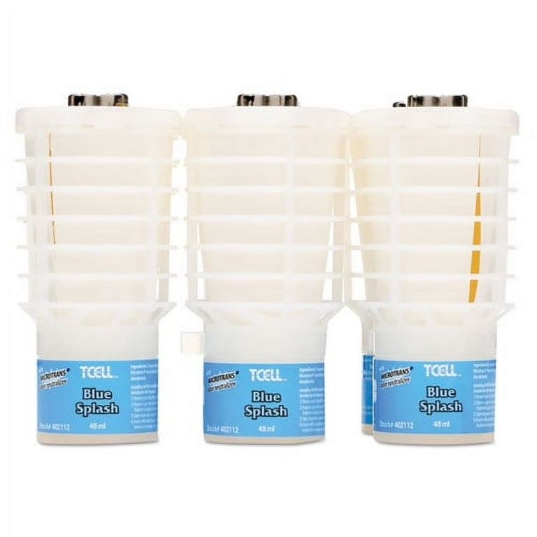 TCell Microtrans Odor Neutralizer Refill, Blue Splash, 48 mL, 6/Carton TCell Microtrans Odor Neutralizer Refill, Blue Splash, 48 mL, 6/Carton