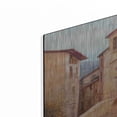 thumbnail image 2 of Luxe Metal Art 'Eze Village Café France' by Haixia Liu, Metal Wall Art, 24"x36", 2 of 7