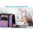 thumbnail image 6 of Cat Carrier MORPILOT® Extra Large Cat Bag with Water Bowl, Soft Sided Tsa Airline Approved Pet Carrier up to 20LB, Travel Puppy Carrier Cat Carrier for Small Medium Large Dogs Cats Rabbits - Purple, 6 of 15