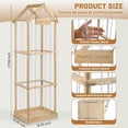 thumbnail image 4 of Almacenamiento vertical OCERAVE para animales de peluche, madera maciza, 1,4 m, 4 of 8