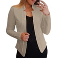thumbnail image 1 of Vestes de Costume pour Femmes, Cardigan Ouvert à Manches Longues, Veste de Travail Quotidienne, 1 of 8