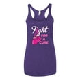 thumbnail image 2 of for a Support Awareness Tri-Blend Racerback Tank Top, Purple Rush, X-Large, 2 of 3