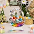 thumbnail image 5 of Colorful Easter Bunny Acrylic Decor - Modern 2D Flat Tabletop Ornament for Living Room, Bedroom, Office Desk, Compact 15cm Festive Home Accent & Spring Gift Idea, 5 of 6