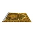 thumbnail image 2 of Ahgly Company Machine Washable Indoor Rectangle Medallion Yellow Traditional Area Rugs, 3' x 5', 2 of 4