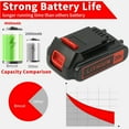 thumbnail image 3 of 4.0Ah Lithium Replacement Battery Compatible with Black and Decker 20V Max LBXR20 LBX20 LBX4020, Extended Runtime for Cordless Power Tools - 2 Packs (Non-OEM), 3 of 4