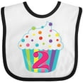 thumbnail image 3 of Inktastic 2nd Birthday Cupcake Boys or Girls Baby Bib, 3 of 4
