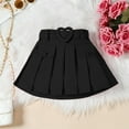 thumbnail image 3 of BLVB Kids Girls Summer 2 Piece Outfits Solid Color Sleeveless Button Vest Tank Tops Pleated Skirt with Belt Fashion Clothes Set, 3 of 6
