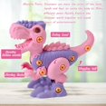 thumbnail image 3 of Free To Fly Girl Toys Take Apart Dinosaur: Pink Dinosaur Toys para niños 3-5 5-7 Stem Learning Juguetes educativos Montessori para niñas de 3 4 5 6 7 8 años Niños pequeños Autismo Sensorial Regalos de, 3 of 5
