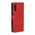thumbnail image 2 of Case for Sony Xperia 10 III Leather Wallet Book Flip Folio Stand View Cover - Red, 2 of 5
