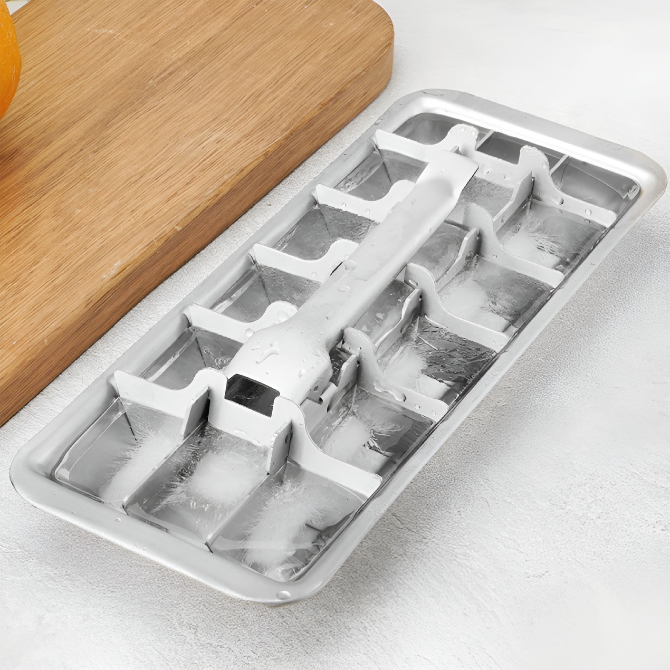 ACDANC 2026 New Metal Ice Cube Tray,304 Stainless Steel Ice Cube Trays,18 Slot Ice Cube Tray with Easy Release Handle,Ice Cube Mold for Making Cold Drink,Foods