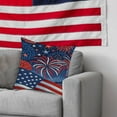 thumbnail image 5 of geerera 4th of July Decorations Pillow Covers ,Independence Day Memorial Patriotic Freedom Stars Stripes Cushion Case for Sofa Couch Bed Home Outdoor Car 18x18 inch, 5 of 5