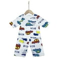 thumbnail image 4 of CAROOTU T-shirt à Manches Courtes Imprimé Dessin Animé pour Enfants Col Rond avec Shorts pour l'Été Plage, 4 of 7